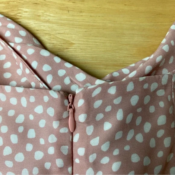 KOOKAI 'Karlie' Rosie Pink Print Twist Front Midi Dress Size 34 AU 6 RRP $220 - Picture 9 of 12